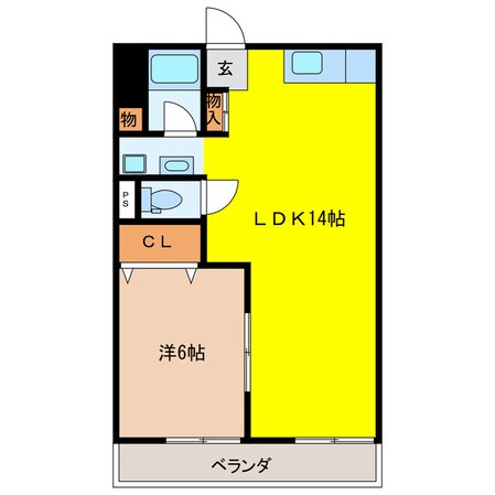 シャトー桐野の物件間取画像